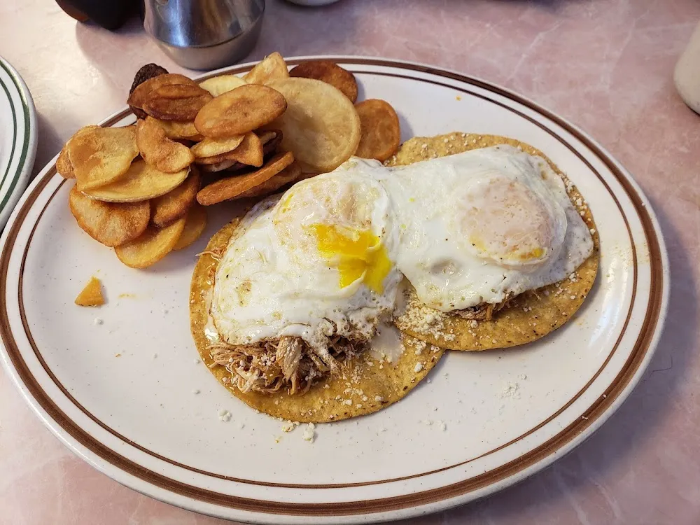 Breakfast Chicken Tostados